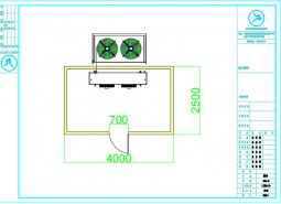 甘肅天水10平米粉條冷庫設(shè)計(jì)方案-萬能制冷